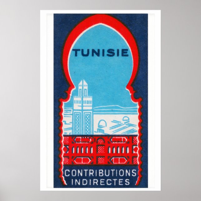Tunisia - Matchbox Print - Sweden Wall Art (Front)