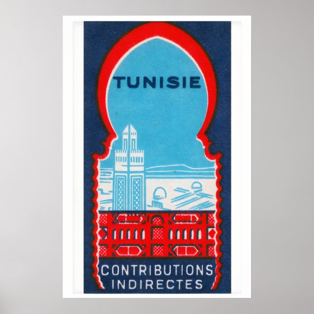 Tunisia - Matchbox Print - Sweden Wall Art (Front)