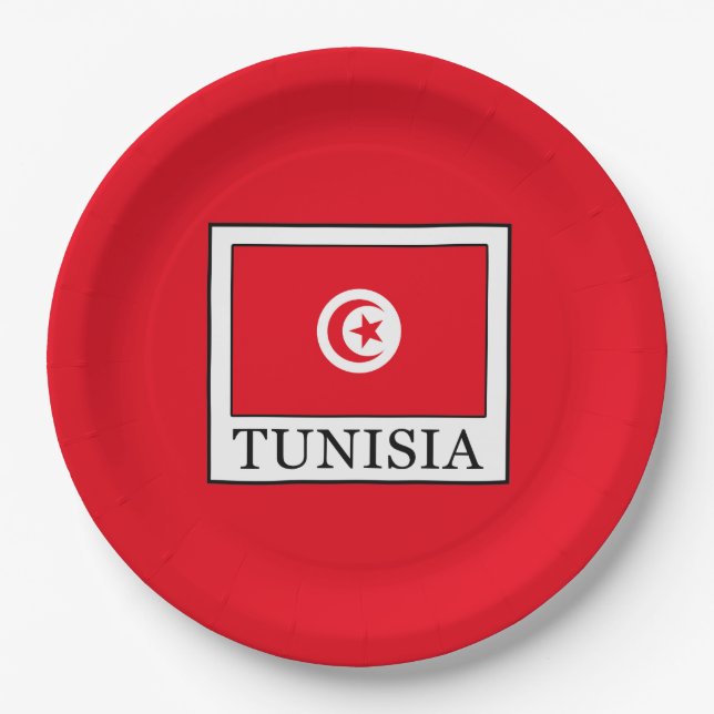 Tunisia Paper Plate (Front)