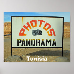 Tunisia photo-stop poster