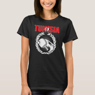 Tunisia Ping Pong  Tunisia Table Tennis Team Suppo T-Shirt