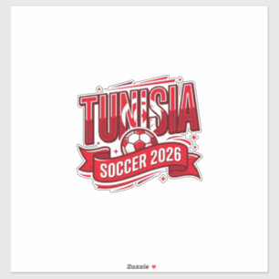 Tunisia Soccer 2026 Soccer Bold Country Typography