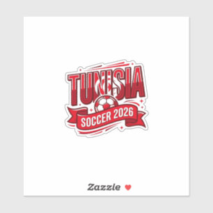 Tunisia Soccer 2026 Soccer Bold Country Typography