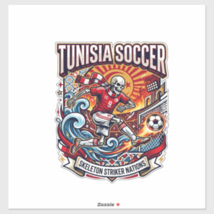 Tunisia Soccer Skeleton Striker Nations Premium Sp