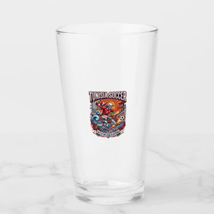 Tunisia Soccer Skeleton Striker Nations Premium Sp Glass