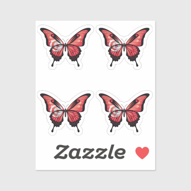 Tunisia Swallowtail Butterfly Flag (Sheet)