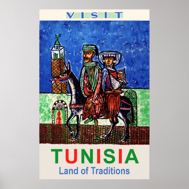 Tunisia travel poster  (Front)