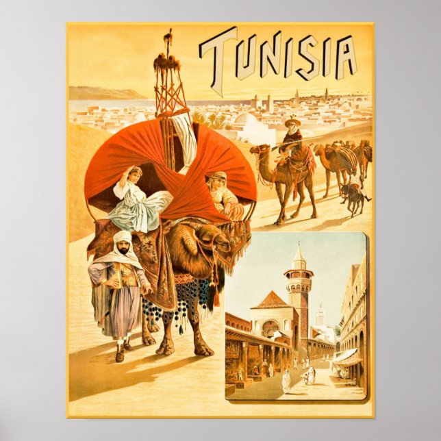 Tunisia travel poster (Front)