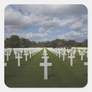 Tunisia, Tunis, Carthage, US World War Two-era 2 Square Sticker