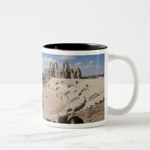 Tunisia, Tunisian Central Coast, El Jem, Roman 6 Two-Tone Coffee Mug