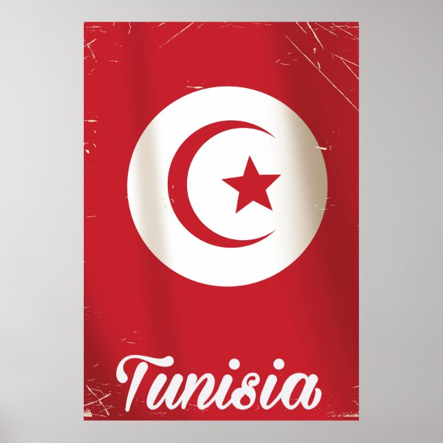 Tunisia vintage travel poster (Front)