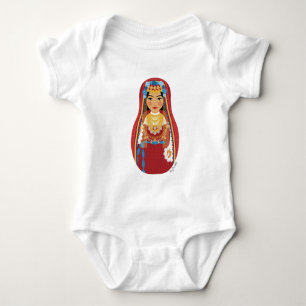 Tunisian Matryoshka Baby Bodysuit