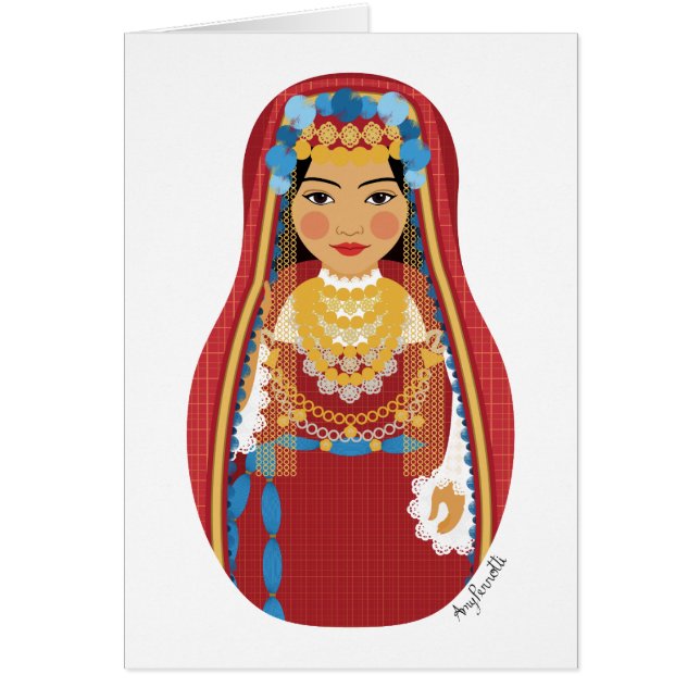 Tunisian Matryoshka Card (Front)