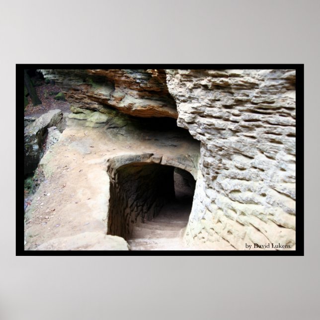 Tunnel at Old Man's Cave Poster (Front)