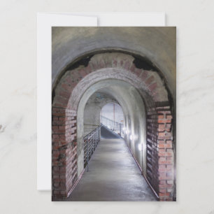 Tunnel In A Nazi Air-Raid Bunker Thank You Card