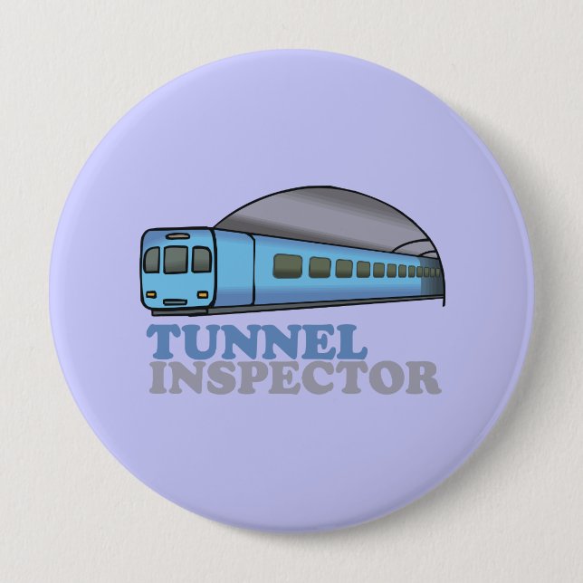 TUNNEL INSPECTOR 10 CM ROUND BADGE (Front)