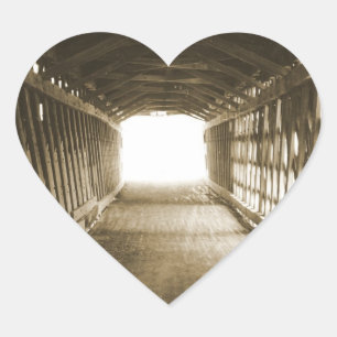 Tunnel of Light Heart Sticker
