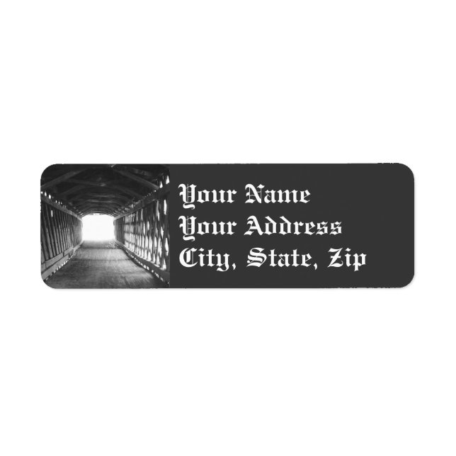 Tunnel of Light Return Address Label (Front)
