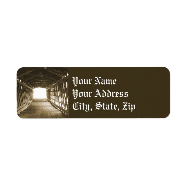 Tunnel of Light Return Address Label (Front)