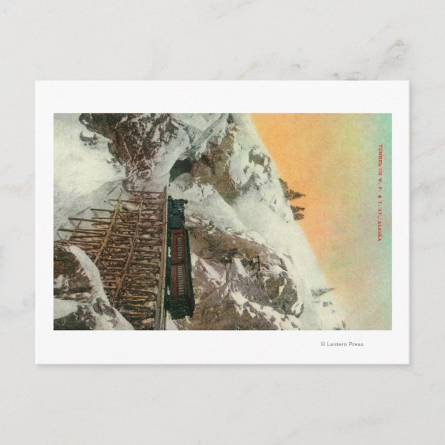 Tunnel on Western Pacific and Yukon RR Postcard (Front)