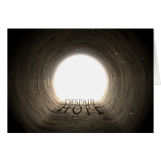 Tunnel Text and Shadow Concept - Despair & Hope