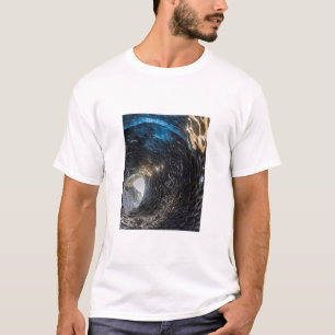 Tunnel thorugh an ice cave, iceland T-Shirt