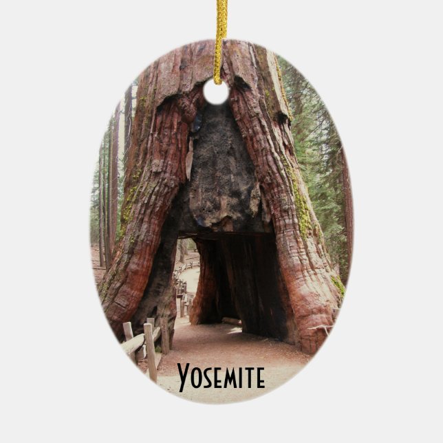 Tunnel Tree- Yosemite Ceramic Tree Decoration (Front)