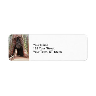 Tunnel Tree- Yosemite Return Address Label