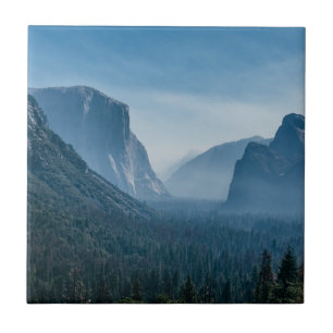 Tunnel View of Yosemite Ceramic Tile