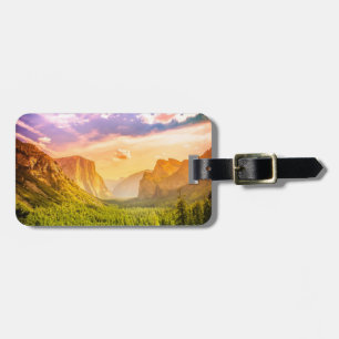 Tunnel View of Yosemite National Park Luggage Tag