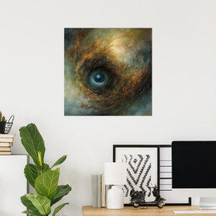 Tunnel Vision AI Fantasy Digital Art Print Surreal