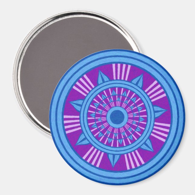 Tunnel Vision Mandala Magnet (Front/Back)