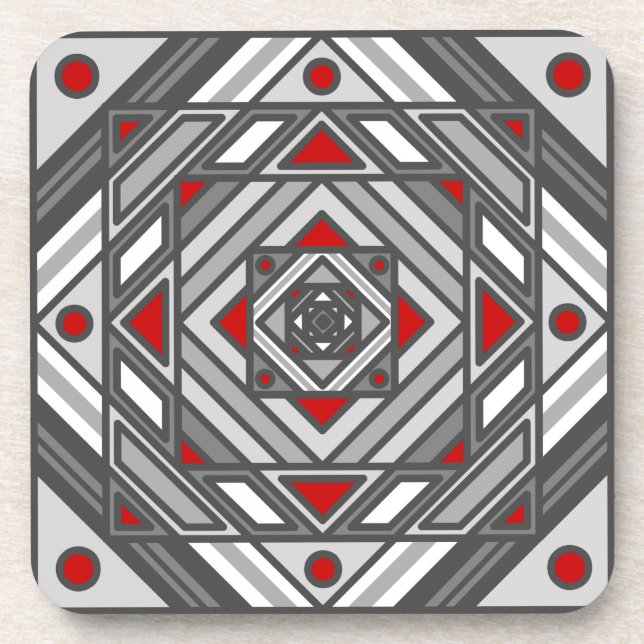 Tunnel Vision Square Coaster (Front)