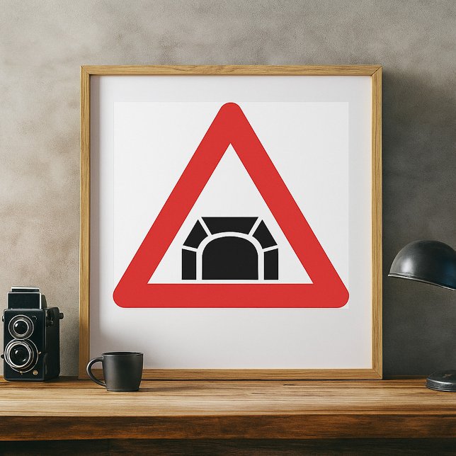 Tunnel Warning Road Sign Traffic Symbol (Creator Uploaded)