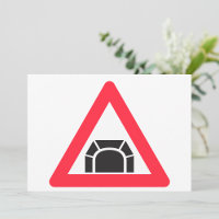 Tunnel Warning Road Sign Traffic Symbol