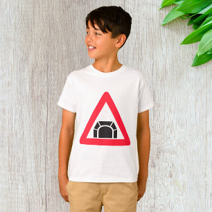 Tunnel Warning Road Sign Traffic Symbol T-Shirt