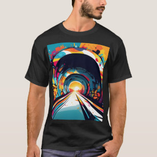 Tunnel With Graffiti Art T-Shirt