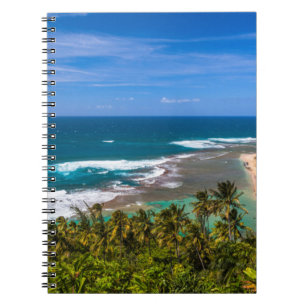 Tunnels Beach as seen from the Kalalau Trail Notebook