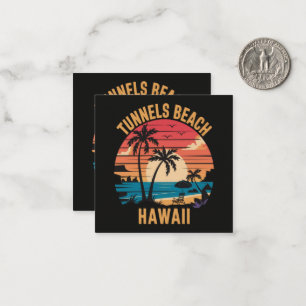 Tunnels Beach Hawaii Family Vacation Card