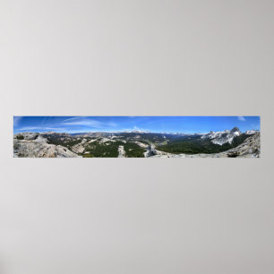 Tuolumne Meadows Panorama from Fairview Dome - Yos Poster