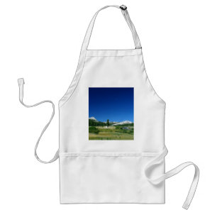 Tuolumne Meadows With The Moon Setting Standard Apron