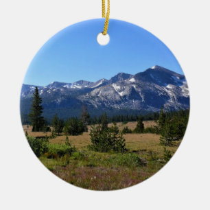 Tuolumne Meadows, Yosemite, CA Ceramic Ornament