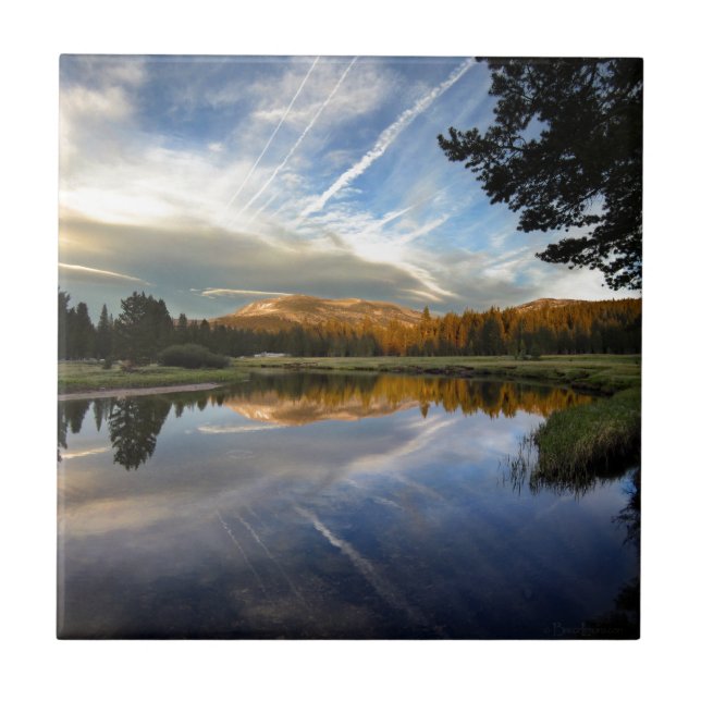 Tuolumne Meadows - Yosemite - John Muir Trail Ceramic Tile (Front)