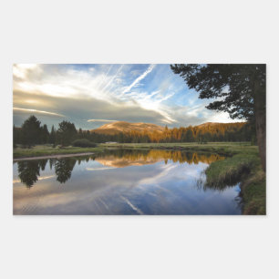 Tuolumne Meadows - Yosemite - John Muir Trail Rectangular Sticker