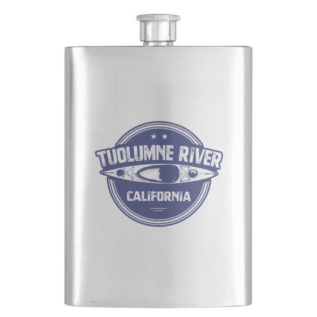 Tuolumne River, California Hip Flask (Front)