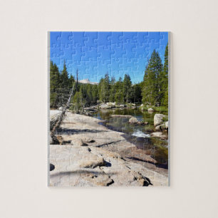 Tuolumne River with Cathedral Peak, Yosemite, CA Jigsaw Puzzle