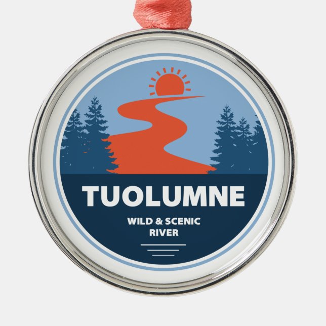Tuolumne Wild And Scenic River California Metal Ornament (Front)
