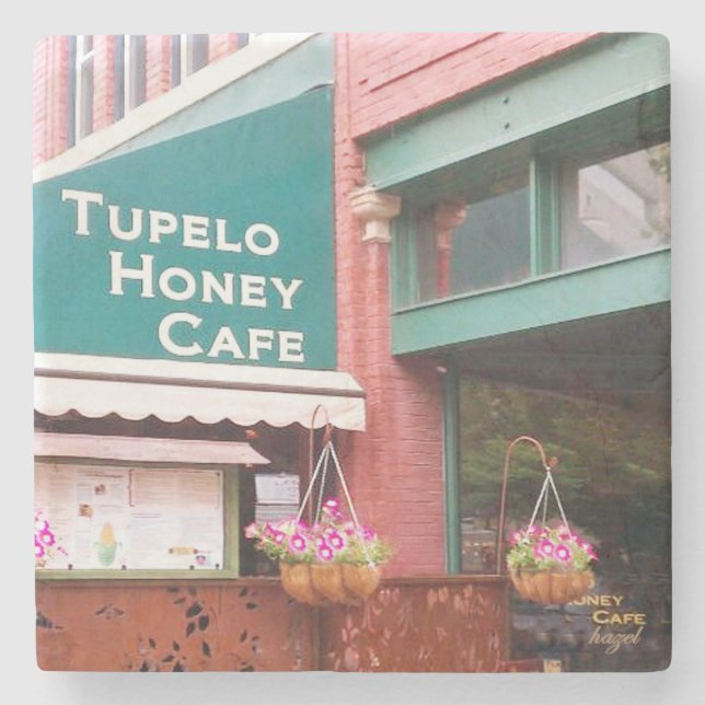 Tupelo Honey Cafe, Asheville, Tupelo Honey Cafe Stone Coaster (Front)