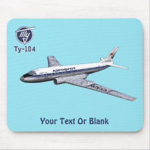 Tupolev (Туполев) Tu-104 Airliner Mouse Pad