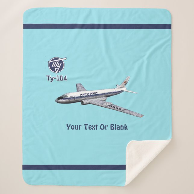 Tupolev (Туполев) Tu-104 Airliner Sherpa Blanket (Front)